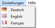 Einstellungen-Menü