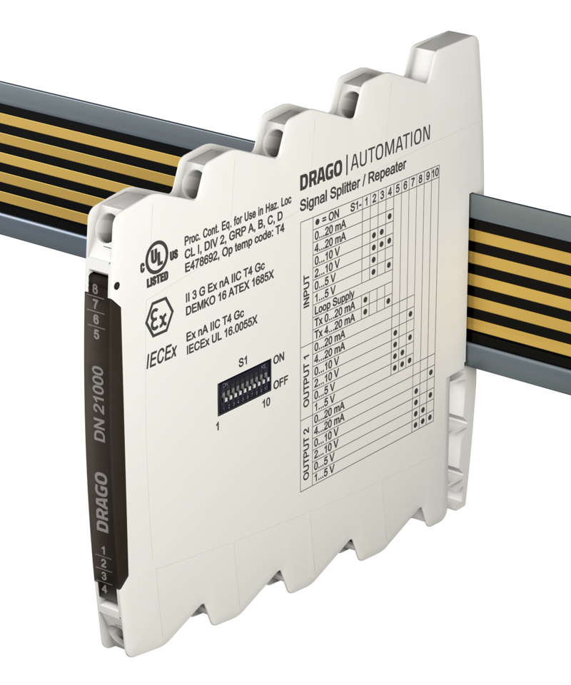 Signal Splitter/Repeater DN 21000 - DRAGO Automation GmbH