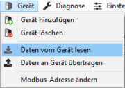 Geräte-Menü
