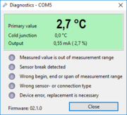 Device diagnostics
