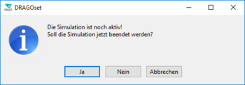Verlassen des Simulationsfensters