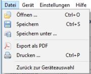 Datei-Menü