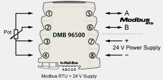 Wiring of the connection terminals